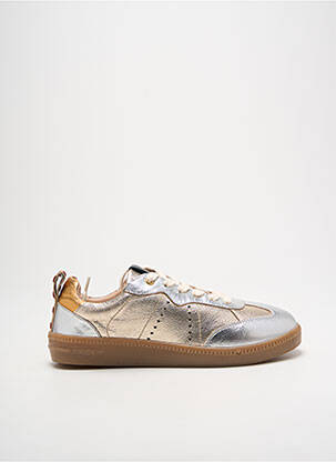 Baskets matière lisse talon plat jusqu'à 3cm or CRICKIT HAMBURG femme