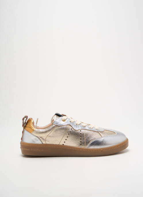 Baskets matière lisse talon plat jusqu'à 3cm or CRICKIT HAMBURG femme