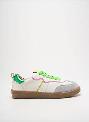 Baskets matière lisse talon plat jusqu'à 3cm vert CRICKIT HAMBURG femme