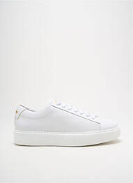 Baskets bout rond talon plat jusqu'à 3cm blanc BLACKSTONE femme