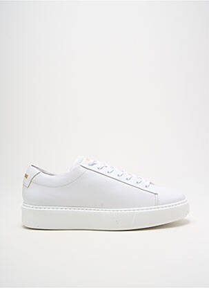 Baskets bout rond talon plat jusqu'à 3cm blanc BLACKSTONE femme