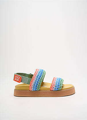 Sandales/nu pieds bout ouvert talon de 4 à 6cm vert HOFF femme