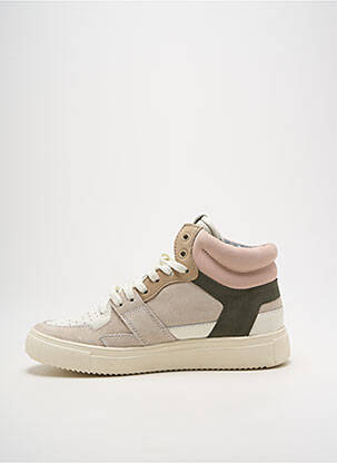 Baskets semelle amovible talon plat jusqu'à 3cm rose BLACKSTONE femme