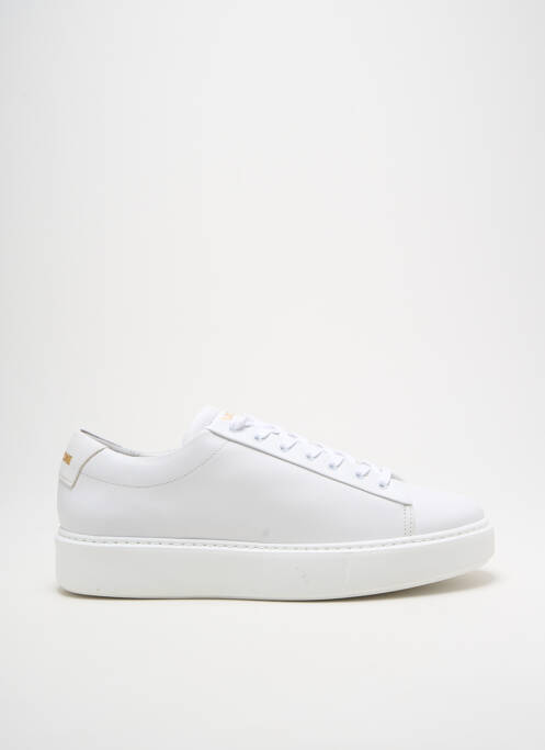 Baskets bout rond talon plat jusqu'à 3cm blanc BLACKSTONE femme