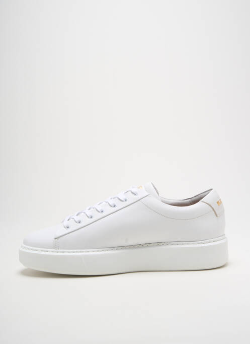 Baskets bout rond talon plat jusqu'à 3cm blanc BLACKSTONE femme