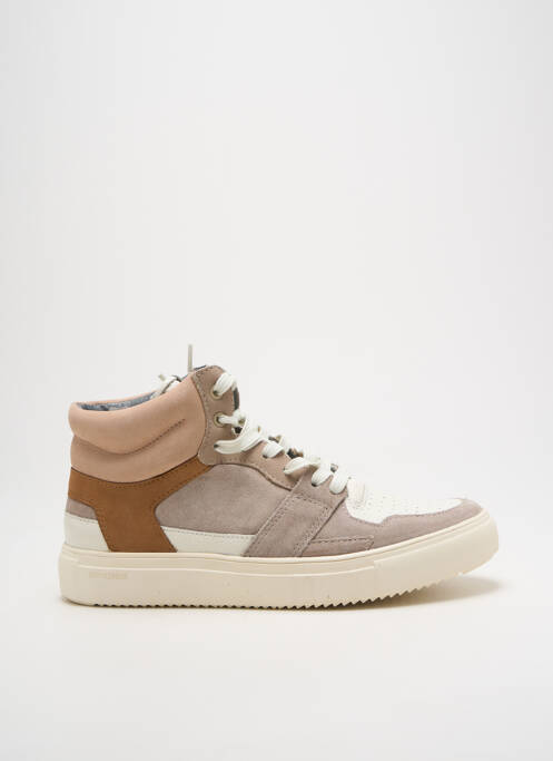 Baskets semelle amovible talon plat jusqu'à 3cm rose BLACKSTONE femme
