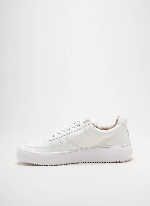 Baskets semelle amovible talon de 4 à 6cm blanc BLACKSTONE femme