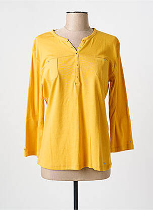 T-shirt manches longues manches longues jaune GRIFFON femme