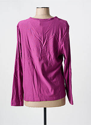 Top imprimé fantaisie manches longues violet GRIFFON femme
