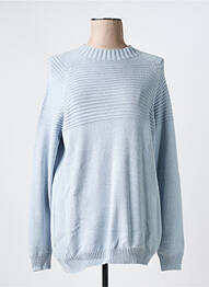 Pull col rond manches longues bleu TELMAIL femme