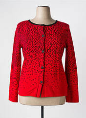 Gilet manches longues rouge TELMAIL pour femme seconde vue