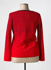 Gilet manches longues rouge TELMAIL pour femme seconde vue