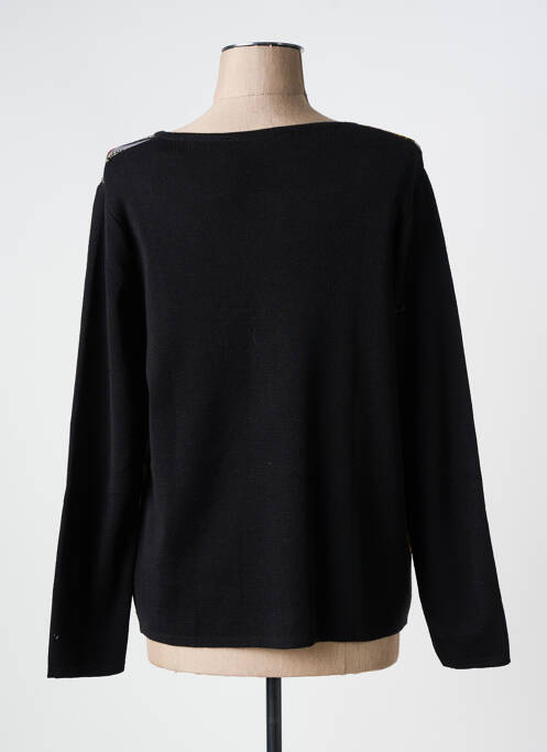 Gilet manches longues fermeture boutonnée sur le devant noir TELMAIL femme