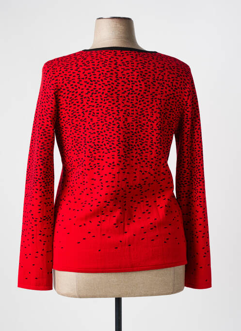 Gilet manches longues coupe cintrée rouge TELMAIL femme