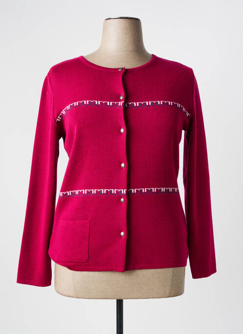 Gilet manches longues violet TELMAIL pour femme