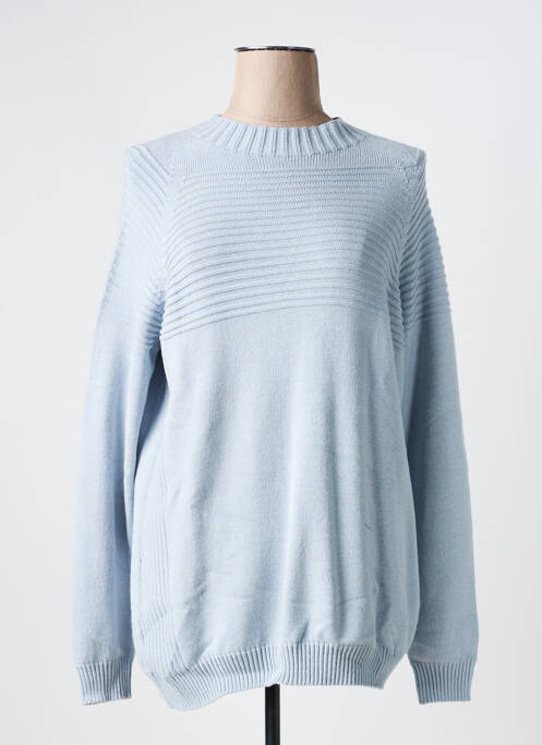Pull col rond manches longues bleu TELMAIL femme
