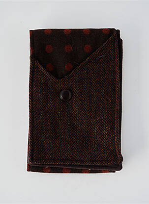 Echarpe imprimé fantaisie marron MTM femme
