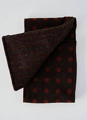 Echarpe imprimé fantaisie marron MTM femme