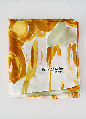 Foulard marron PIER OLIVIER pour femme