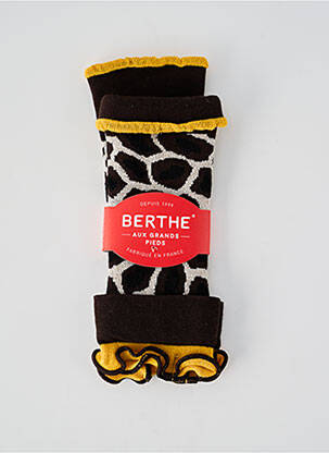 Mitaines noir BERTHE AUX GRANDS PIEDS pour femme