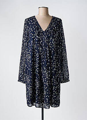 Robe courte coupe fluide manches longues bleu VERO MODA femme