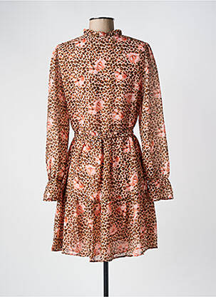 Robe courte manches longues manches longues rose VERO MODA femme