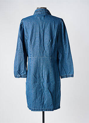 Robe mi-longue manches longues manches longues bleu JDY femme