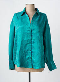 Chemisier coupe droite manches longues vert VERO MODA femme