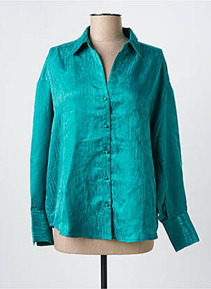 Chemisier coupe droite manches longues vert VERO MODA femme