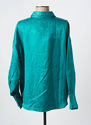Chemisier coupe droite manches longues vert VERO MODA femme