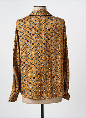 Chemisier imprimé fantaisie manches longues marron VERO MODA femme