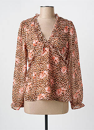 Blouse imprimé fantaisie manches longues rose VERO MODA femme