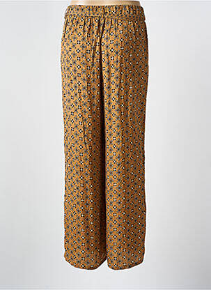 Pantalon droit tissage popeline taille normale marron VERO MODA femme