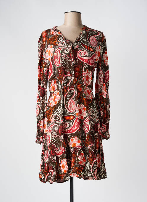 Robe mi-longue marron JDY pour femme