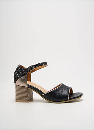 Sandales/nu pieds matière lisse talon de 4 à 6cm noir MINKA DESIGN femme