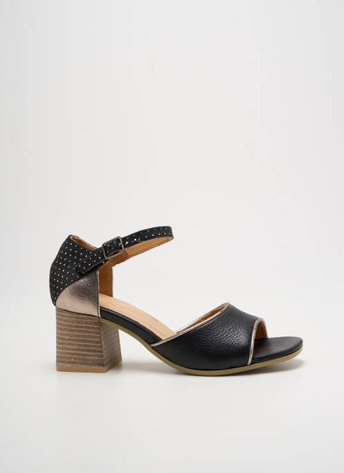 Sandales/nu pieds matière lisse talon de 4 à 6cm noir MINKA DESIGN femme