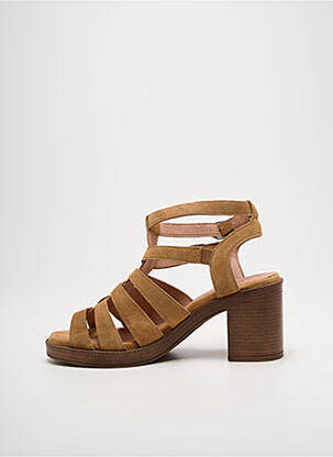 Sandales/nu pieds talon bottier talon de 7 à 9cm marron ADIGE femme