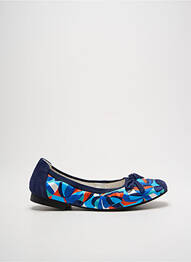 Ballerines impression talon plat jusqu'à 3cm bleu ADIGE femme