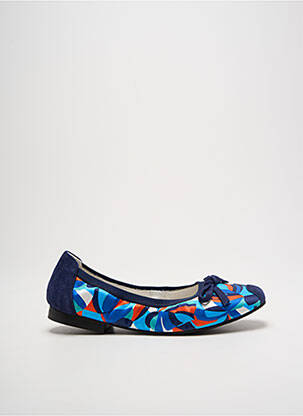 Ballerines impression talon plat jusqu'à 3cm bleu ADIGE femme