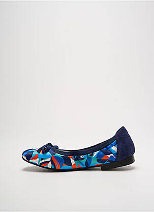 Ballerines impression talon plat jusqu'à 3cm bleu ADIGE femme