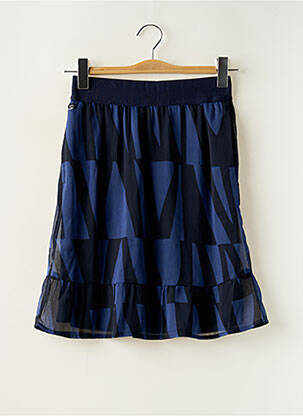 Jupe mi-longue coupe évasée bleu STREET ONE femme