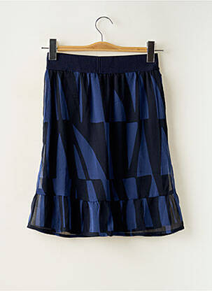 Jupe mi-longue coupe évasée bleu STREET ONE femme