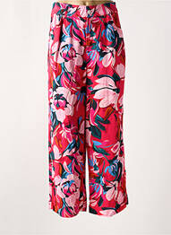 Pantalon droit taille élastique rose STREET ONE femme