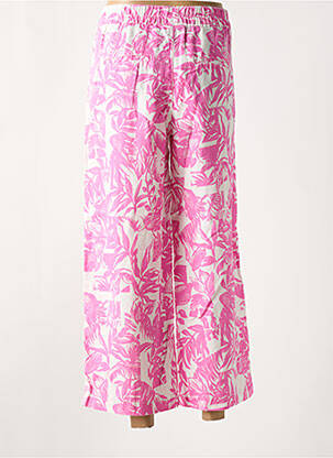 Pantalon 7/8 taille élastique rose STREET ONE femme