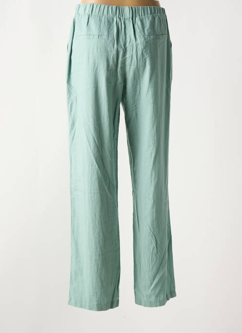 Pantalon droit taille élastique vert ÉTYMOLOGIE femme