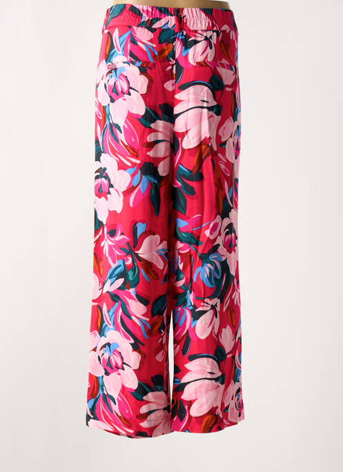 Pantalon droit taille élastique rose STREET ONE femme