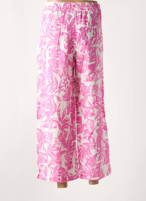 Pantalon 7/8 taille élastique rose STREET ONE femme