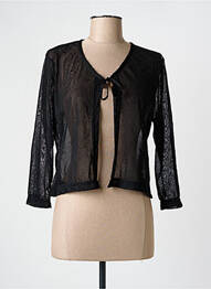 Gilet manches longues manches 3/4 noir GRIFFON femme