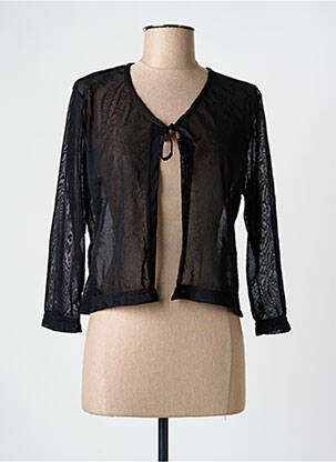 Gilet manches longues manches 3/4 noir GRIFFON femme