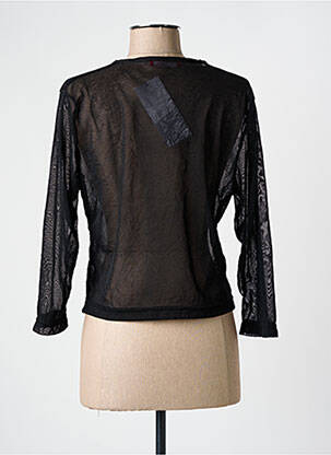 Gilet manches longues manches 3/4 noir GRIFFON femme